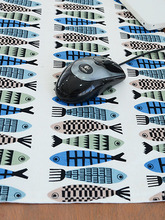 물고기 북유럽 패브릭 데스크패드(2color)